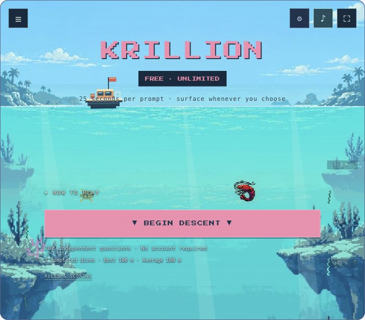 Krillion Unlimited underwater game preview
